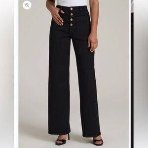 American Tall High Rise Extra Wide Leg Black Jeans - TALL 36 x 35
